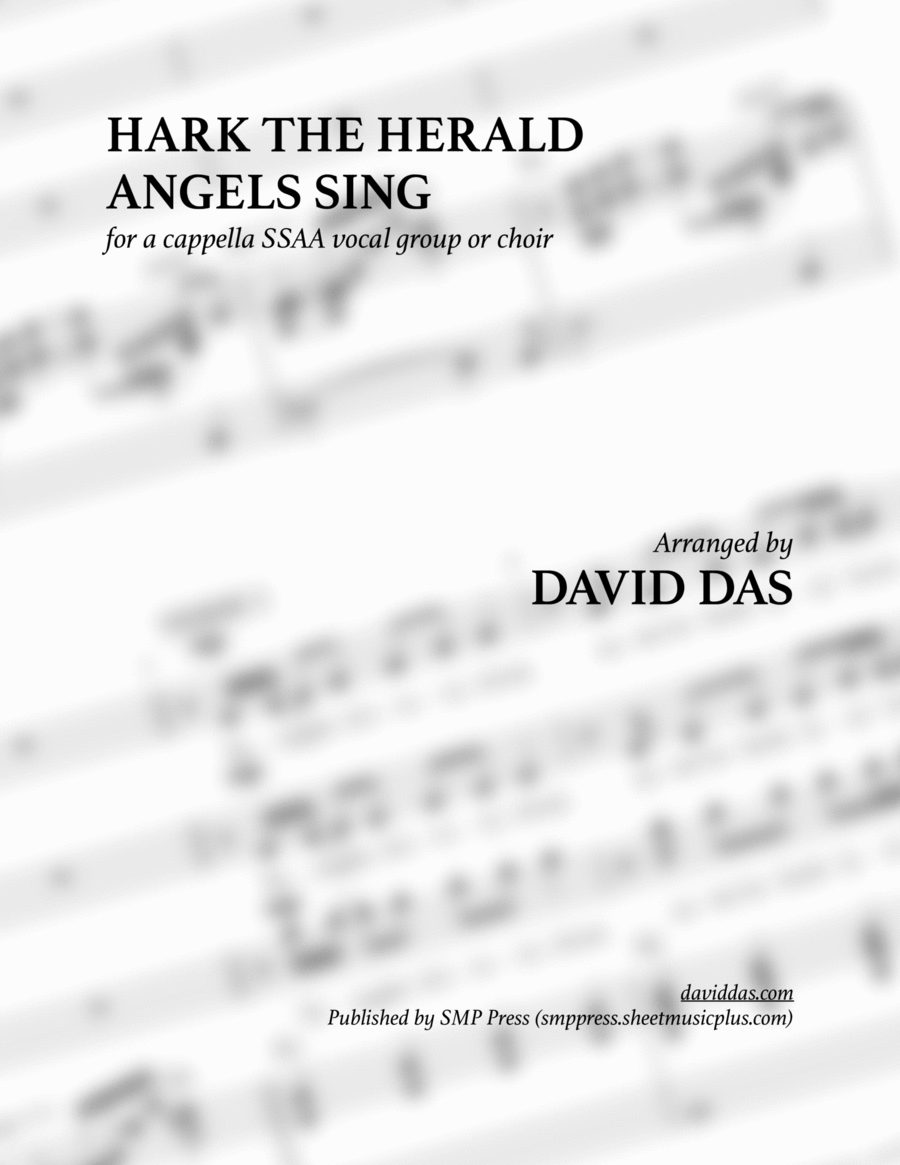 Hark the Herald Angels Sing (SSAA a cappella) SSAA scores gallery preview page 1