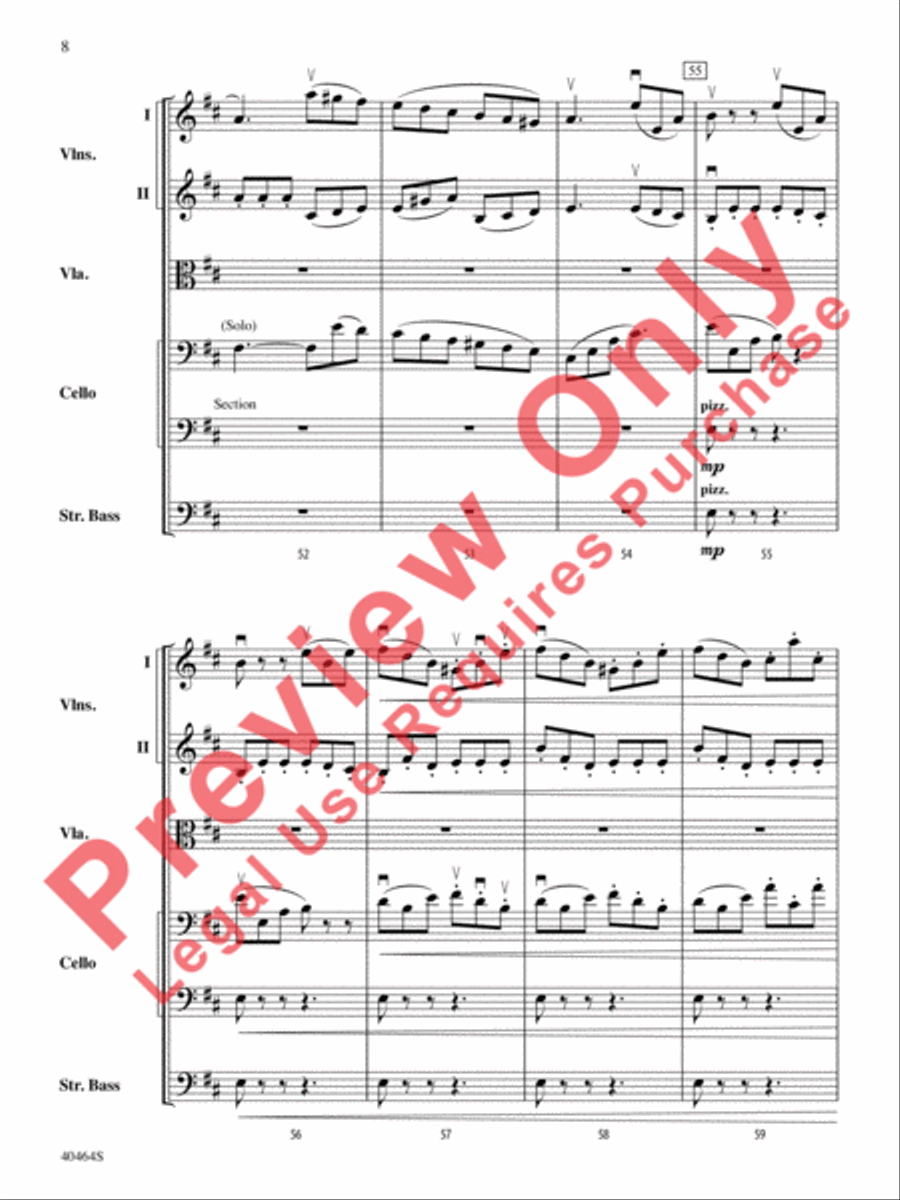 Allegro Giocoso String Orchestra scores gallery preview page 9