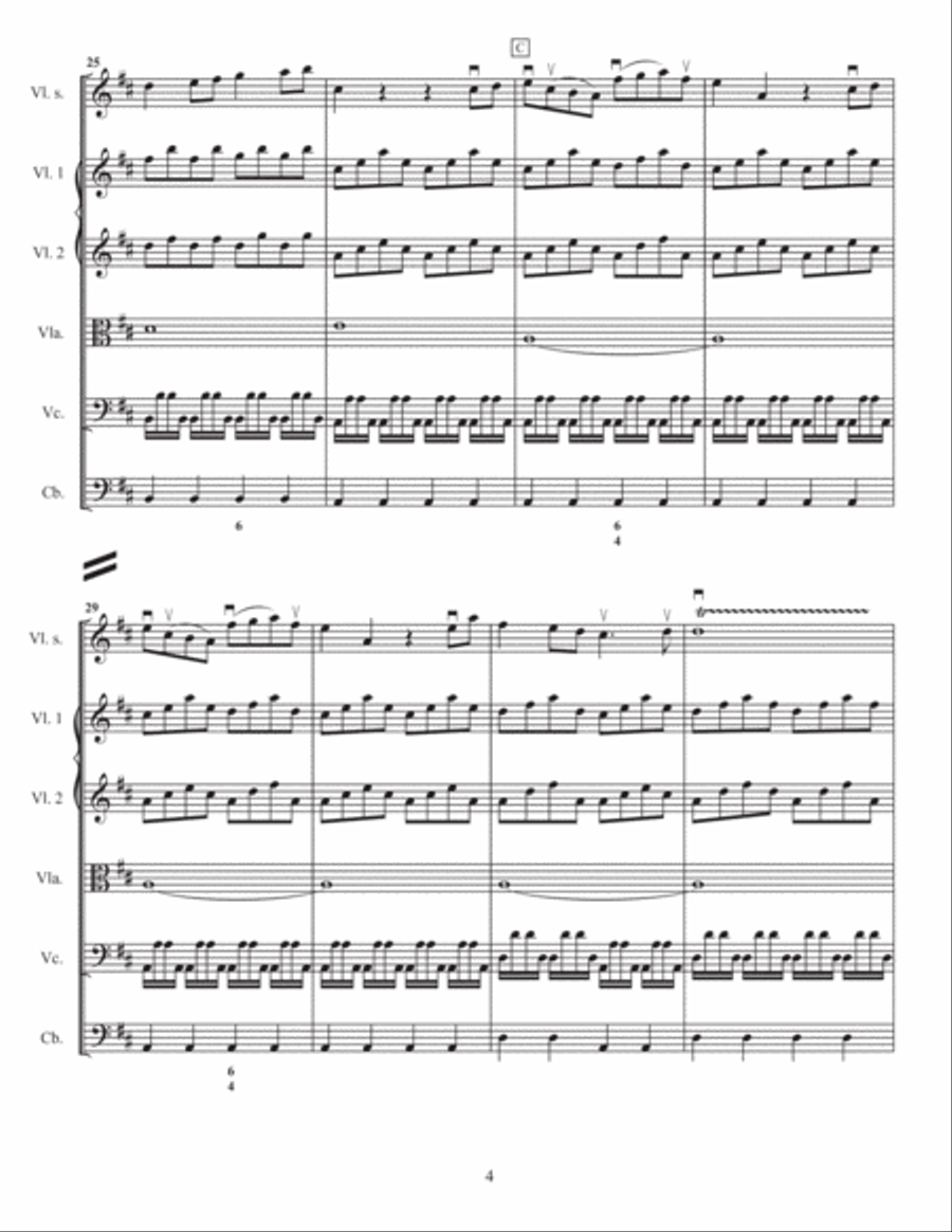 Largo from Winter (Sc. & parts) Chamber Music scores gallery preview page 6