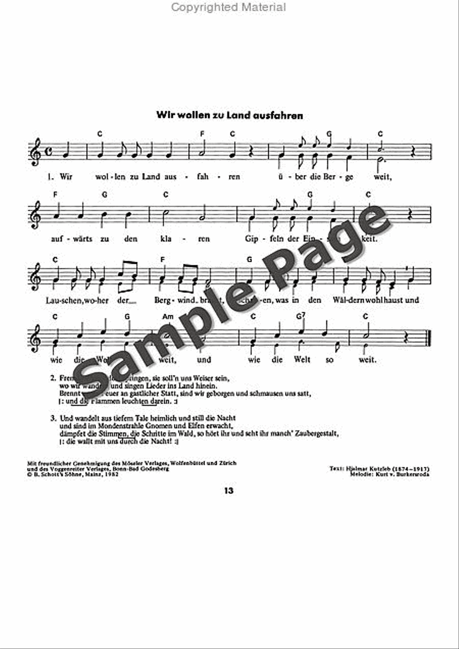 Es tonen die Lieder Recorder scores gallery preview page 14