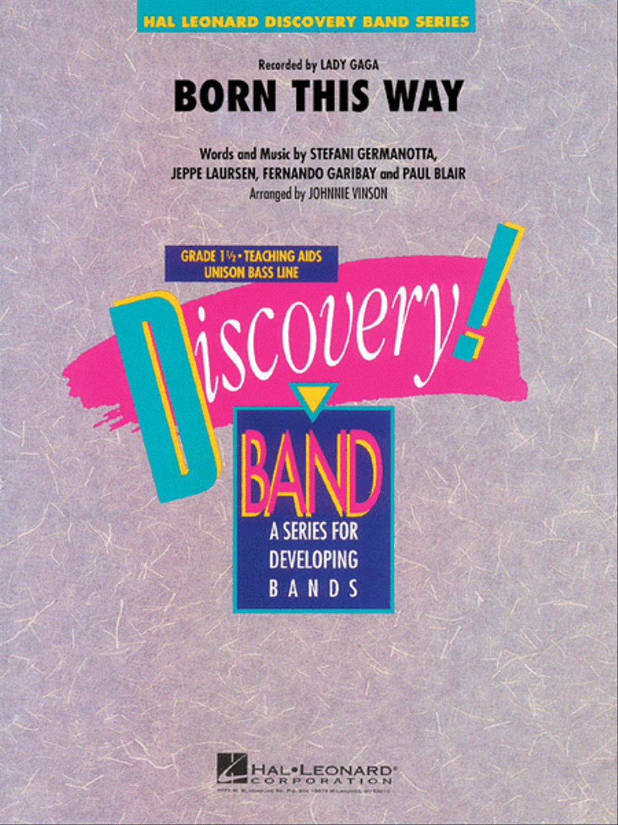 Born This Way Concert Band scores gallery preview page 1