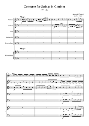 Concerto for Strings in C minor RV 119