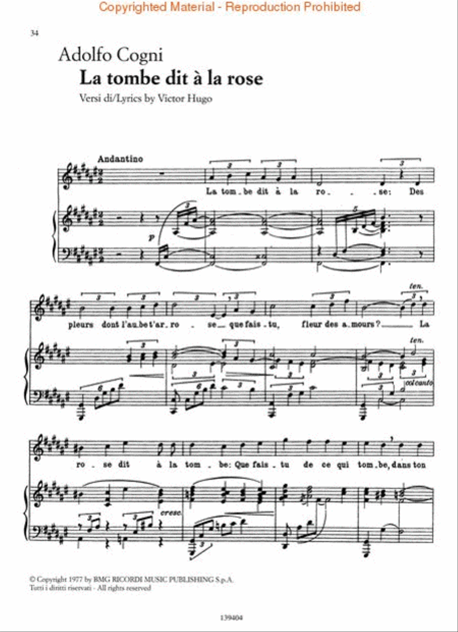 Italian Art Songs of the 20th Century High Voice scores gallery preview page 3