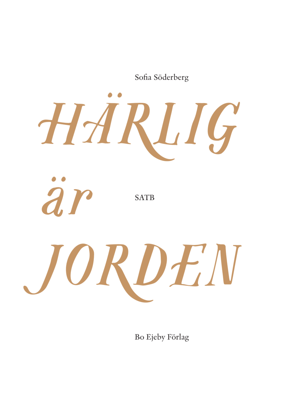 Härlig är jorden Härlig är jorden Divisi scores gallery preview page 1