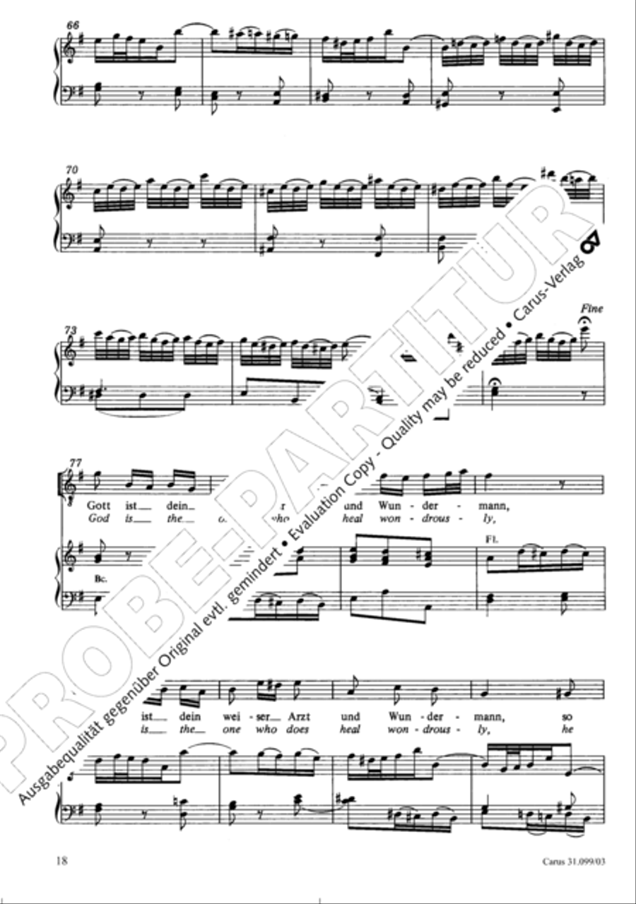 Whatever God ordains is right (Was Gott tut, das ist wohlgetan) 4-Part scores gallery preview page 19