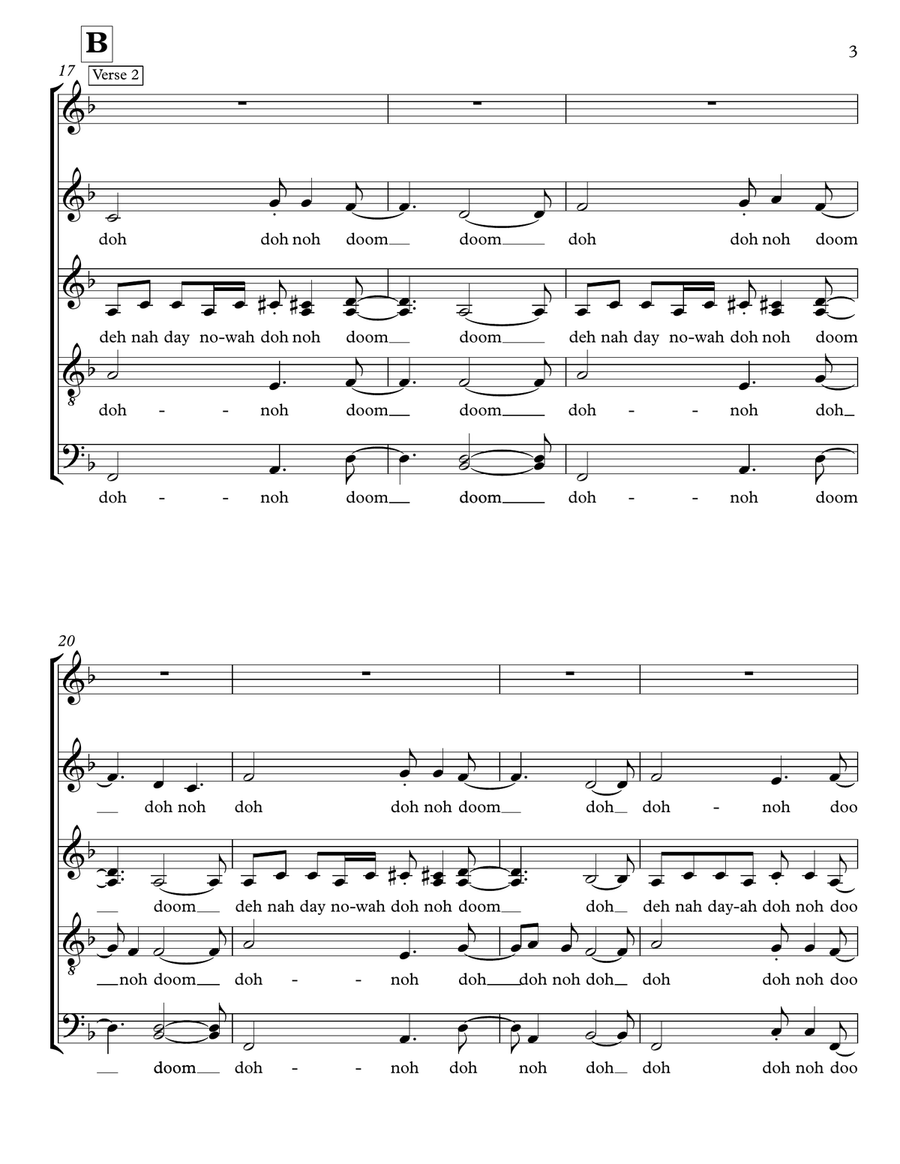 I'm Not The Only One 4-Part scores gallery preview page 3