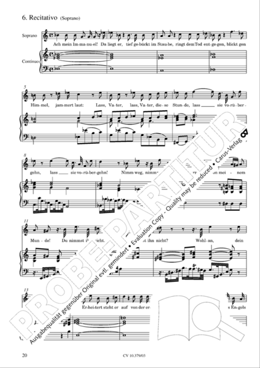 Der Tod Jesu 4-Part scores gallery preview page 21