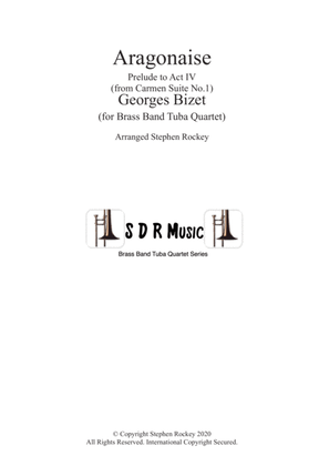 Book cover for Aragonaise from Carmen for Brass Band Tuba Quartet
