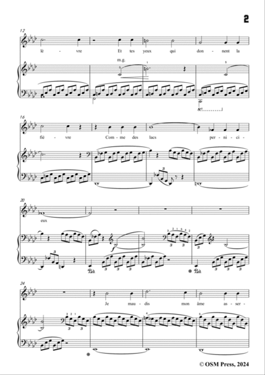 Paderewski-L'ennemie(1904),Op.22 No.12,in f minor Voice scores gallery preview page 3