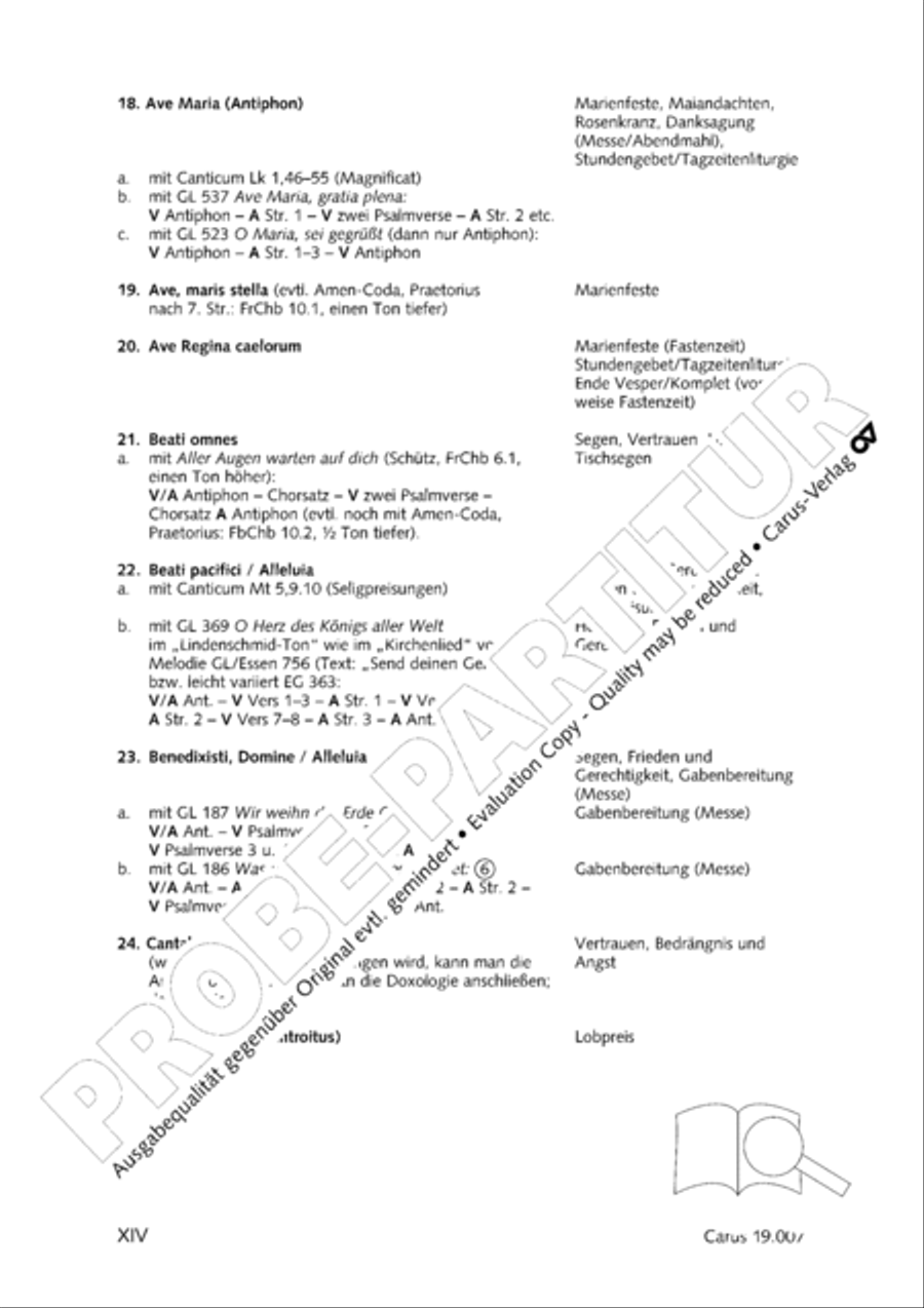 In hymnis et canticis. Gregorian chant collection Choir scores gallery preview page 15
