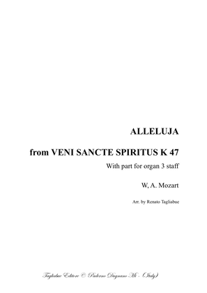 Book cover for ALLELUJA - From Veni Sancte Spiritus - K47 - For SATB Choir and Organ 3 staff (with Organ Part)