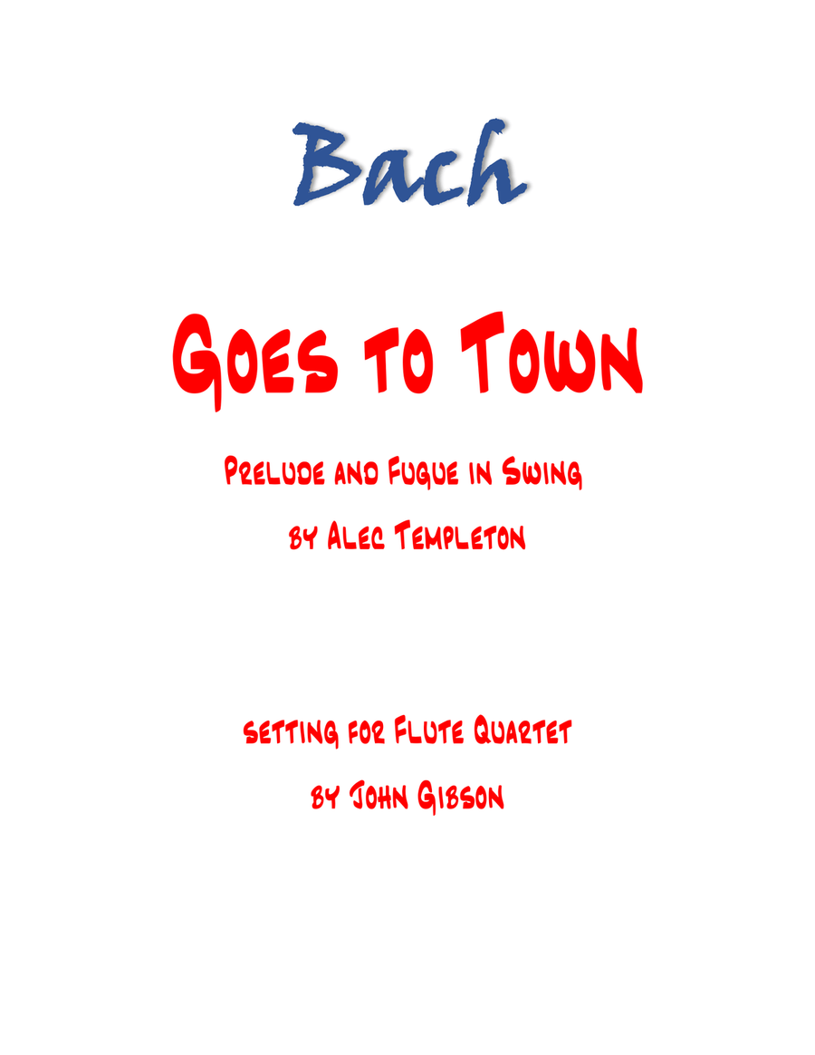 Bach Goes To Town Woodwind Quartet scores gallery preview page 1