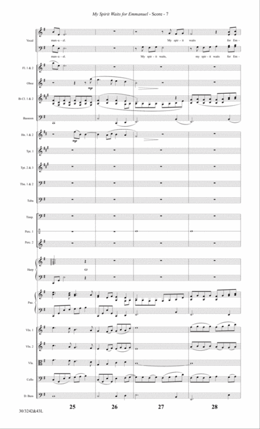 One Silent Night - Full Score Choir scores gallery preview page 9