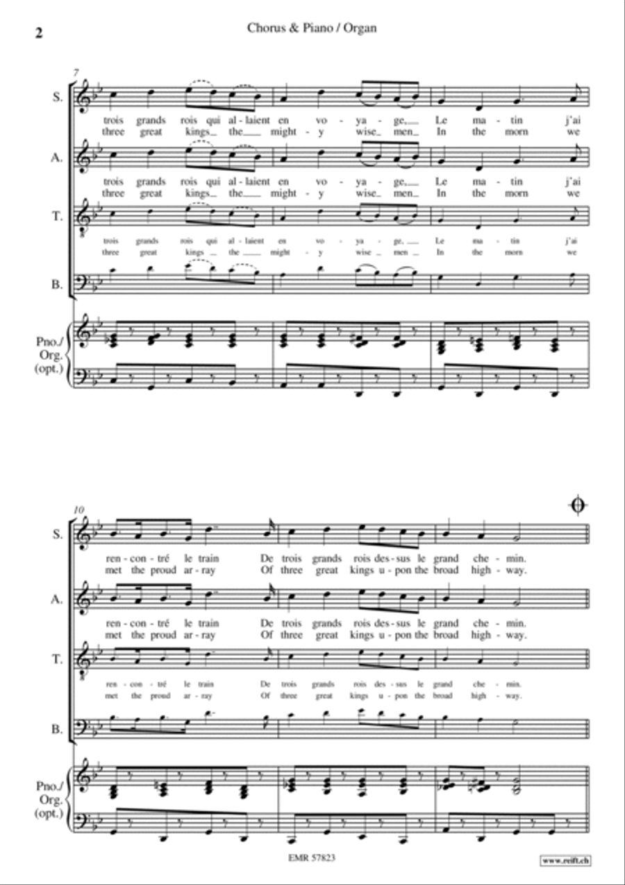 March Of The Three Kings Choir scores gallery preview page 4