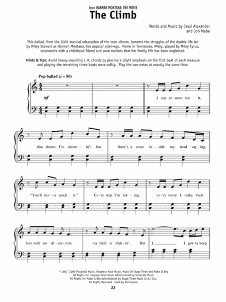 Really Easy Piano – Disney Easy Piano scores gallery preview page 4