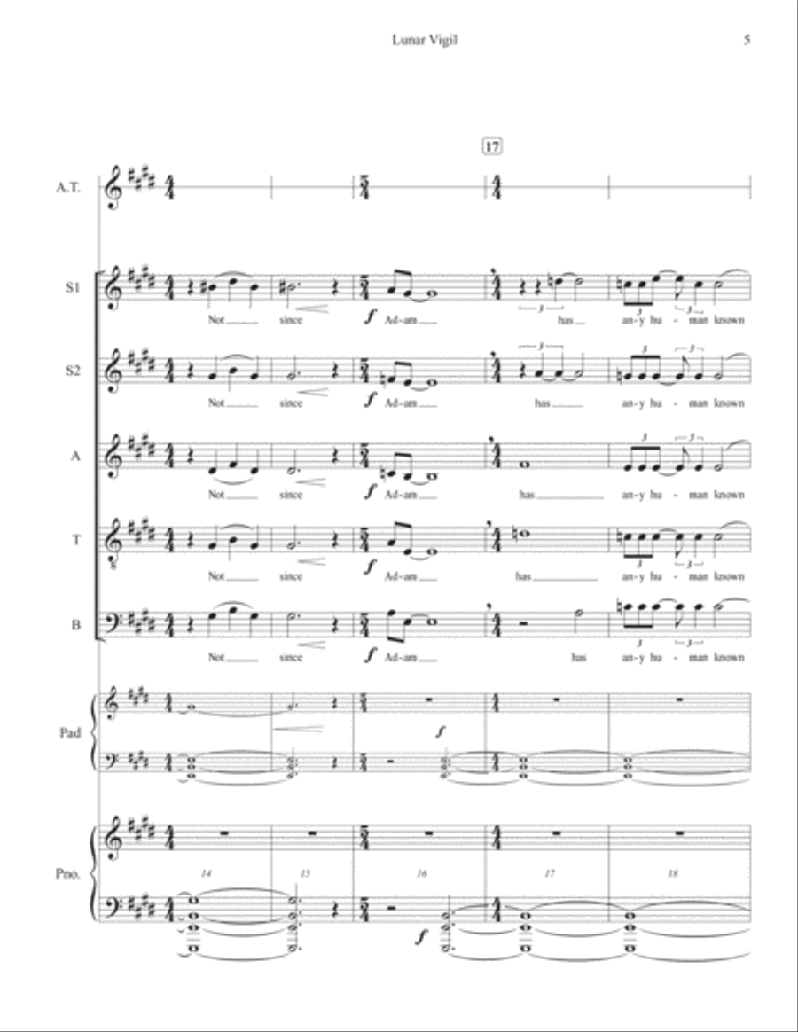 Lunar Vigil (GET 104:07:00) 4-Part scores gallery preview page 5