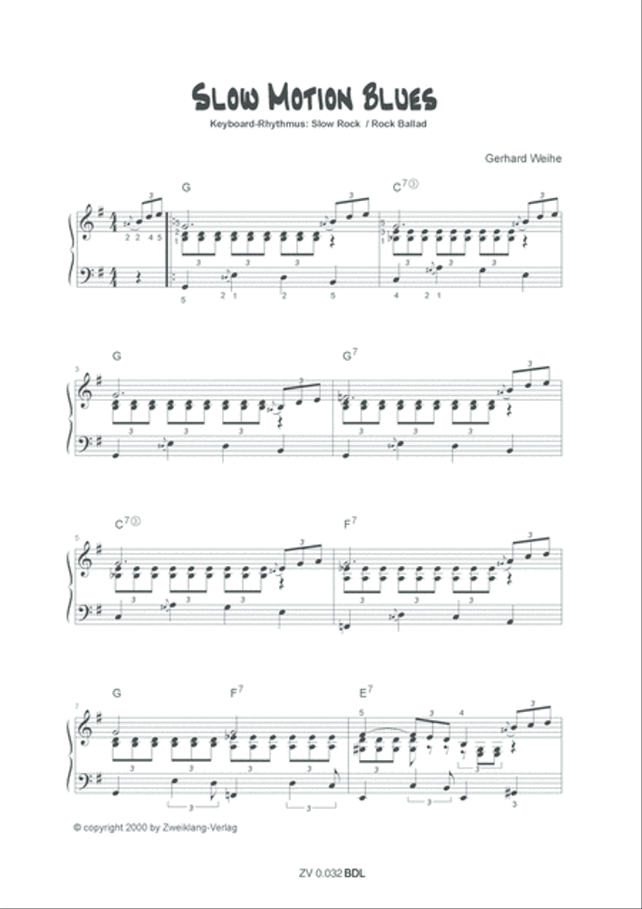 Slow Motion Blues Slow Motion Blues Piano Solo scores gallery preview page 2