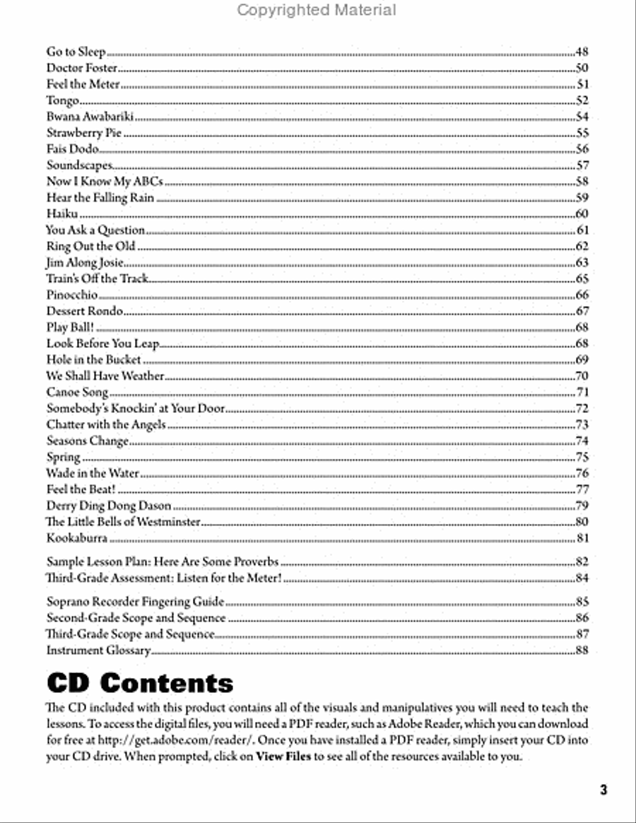 What to Teach When - Grades 2-3 CD scores gallery preview page 3