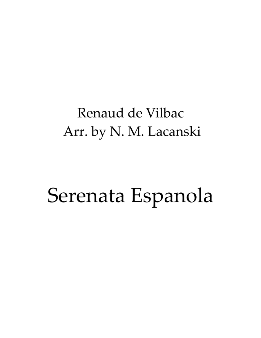 Serenata Espanola image number null