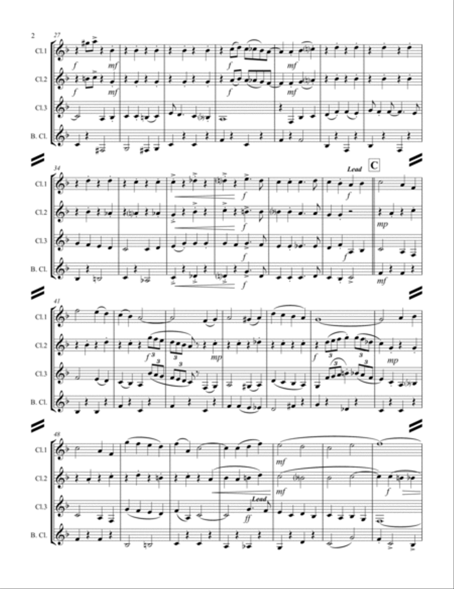 (There's No Place Like) Home For The Holidays Woodwind Ensemble scores gallery preview page 3