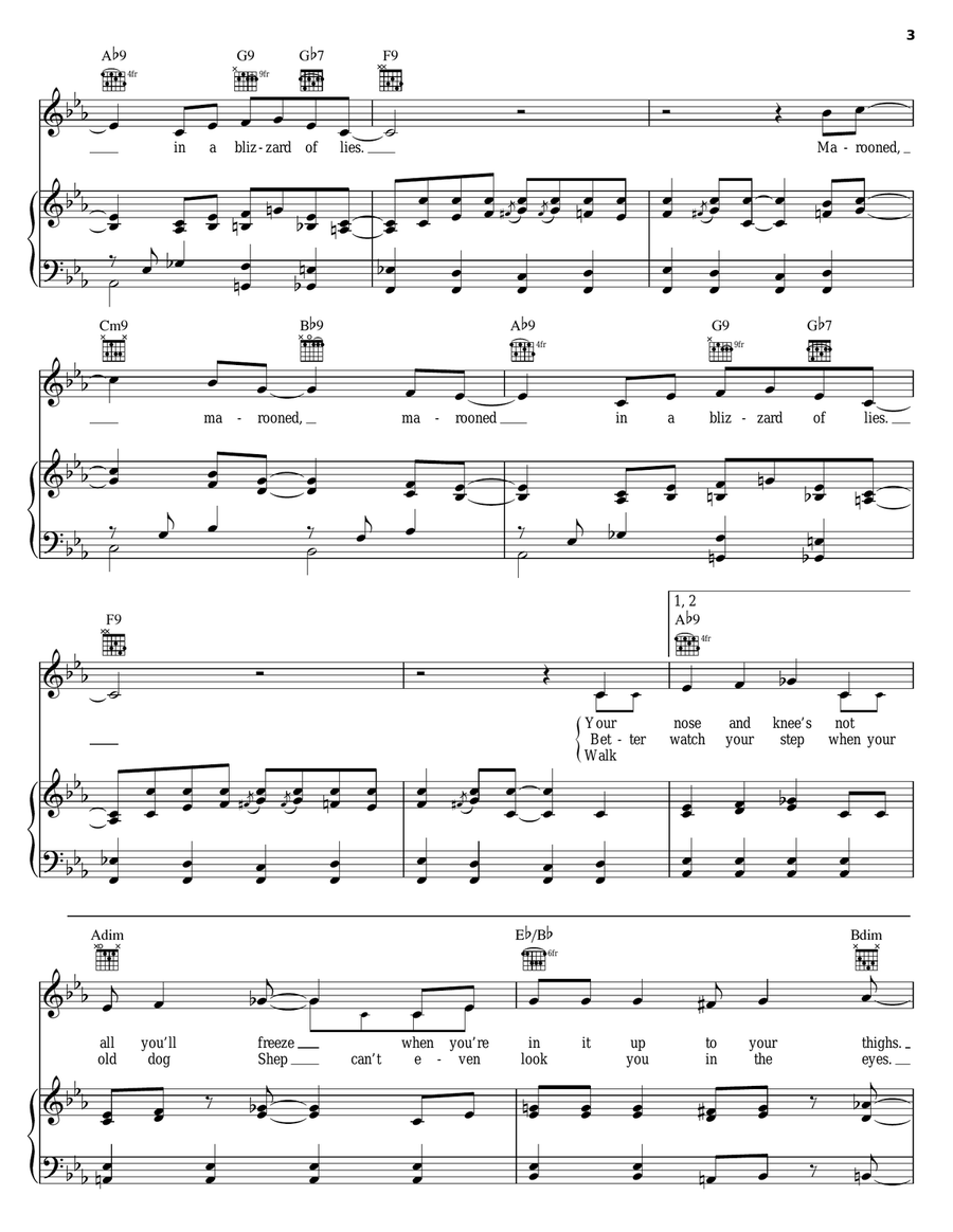 Blizzard Of Lies Guitar scores gallery preview page 3