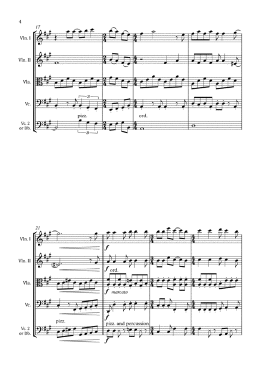 I Say A Little Prayer String Quartet scores gallery preview page 6