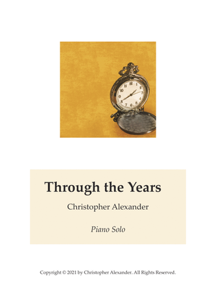 Book cover for Through the Years, Solo Piano