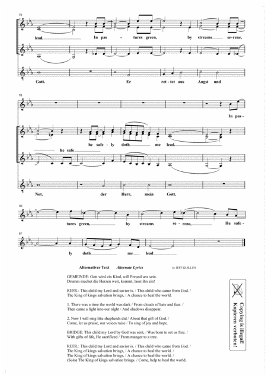 Psalm 23 (The Lord My God My Shepherd Is) SSA scores gallery preview page 5