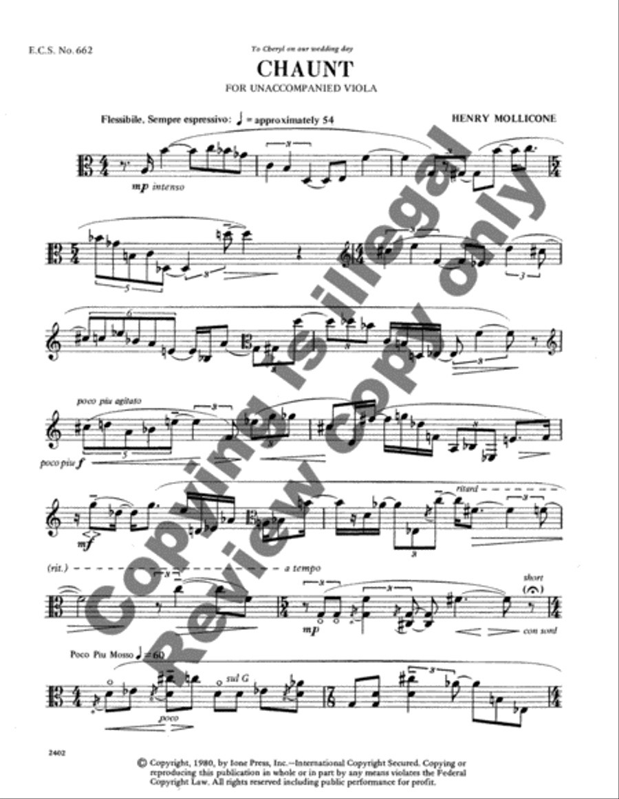 Chaunt Viola Solo scores gallery preview page 3