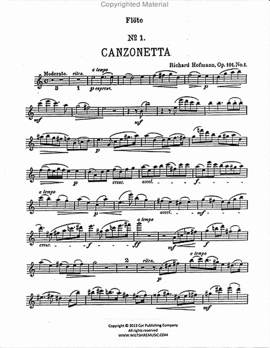 Four Character Pieces: Canzonetta, Scherzo, Serenata, Perpetum Mobile