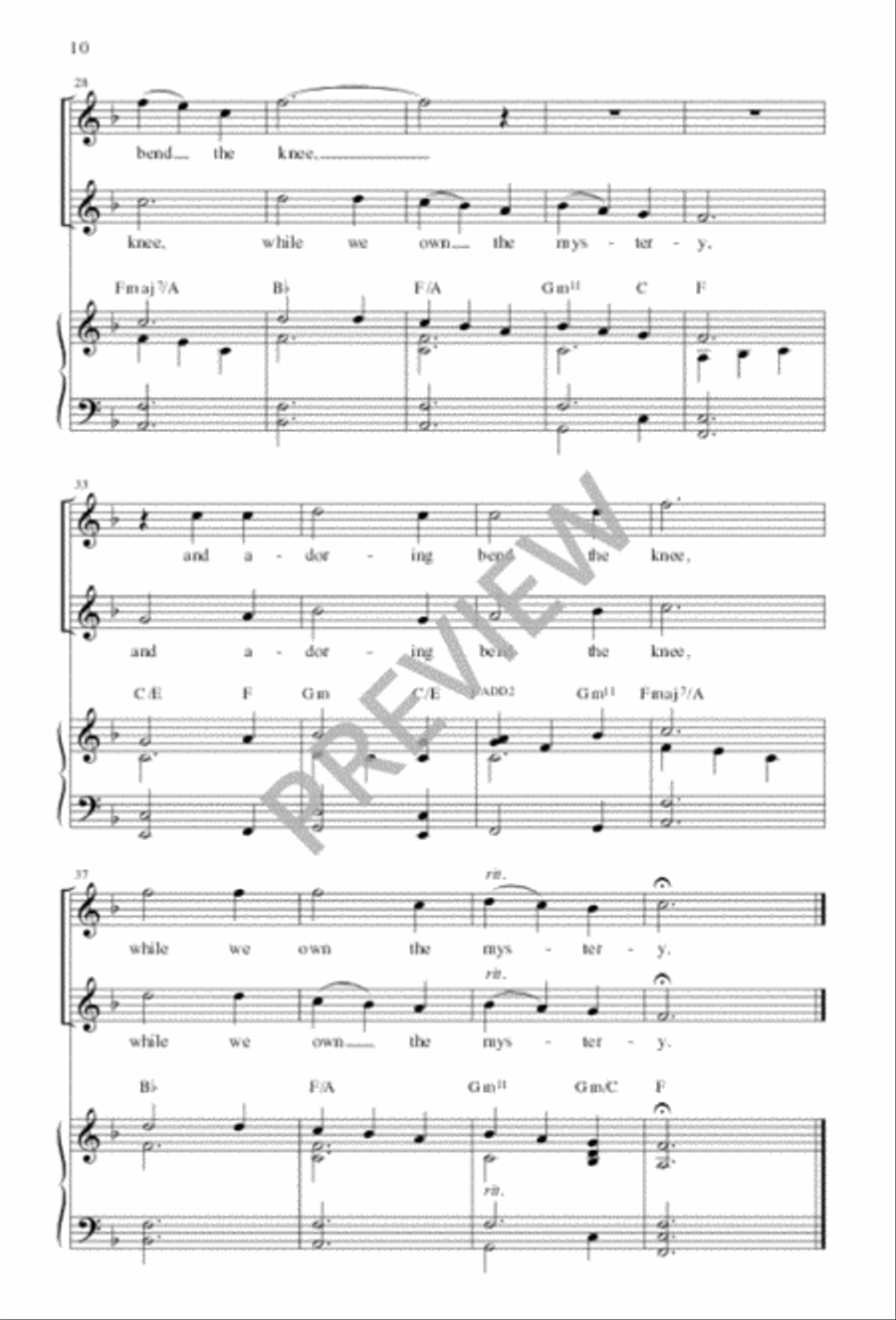 Holy God, We Praise Thy Name 3-Part scores gallery preview page 10