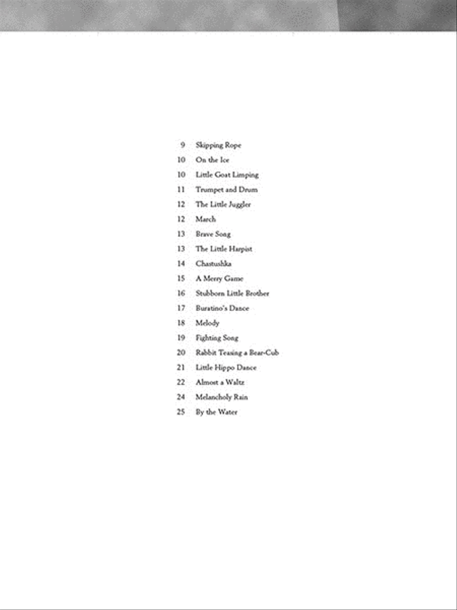 Kabalevsky – 35 Easy Pieces, Op. 89 for Piano Piano Solo scores gallery preview page 3