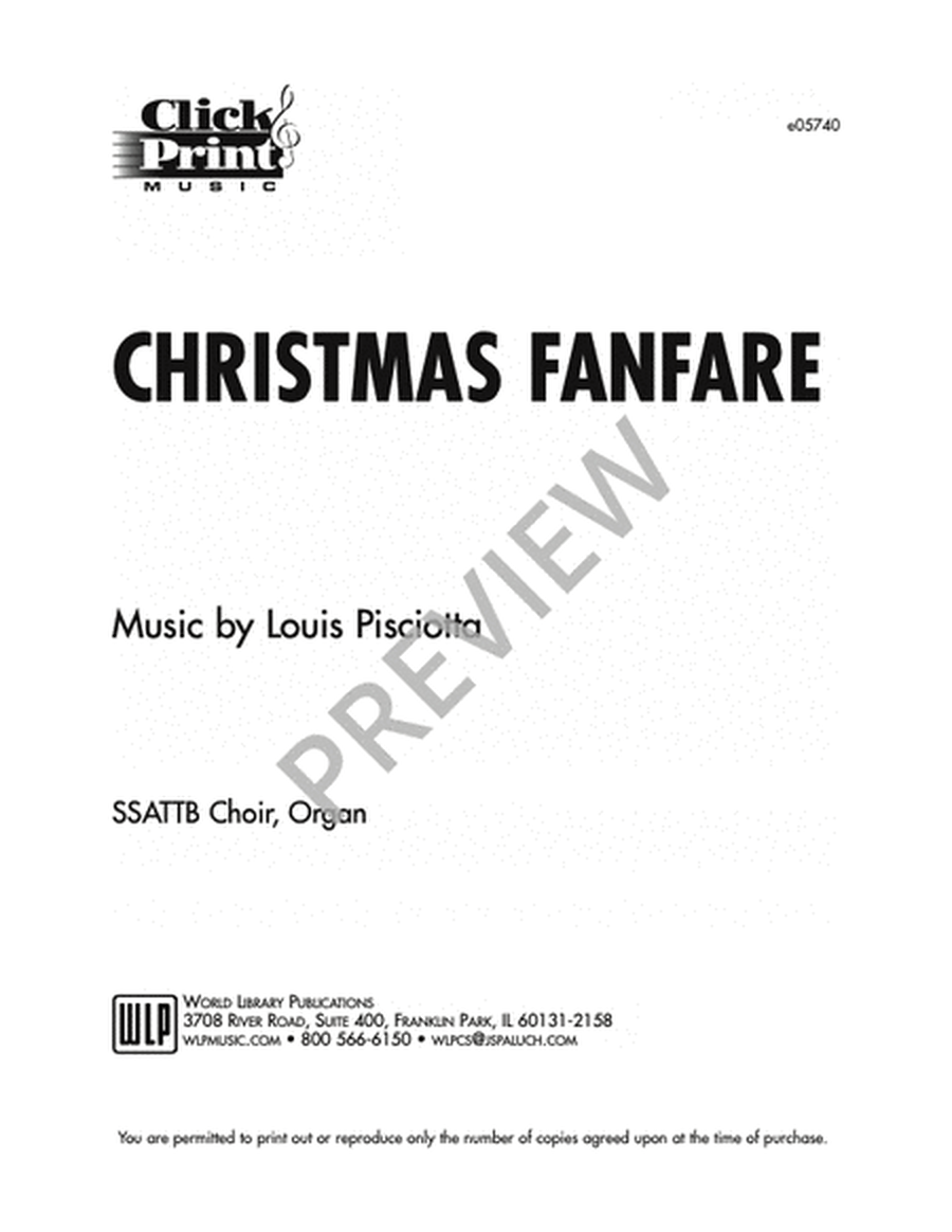 Christmas Fanfare SATB image number null