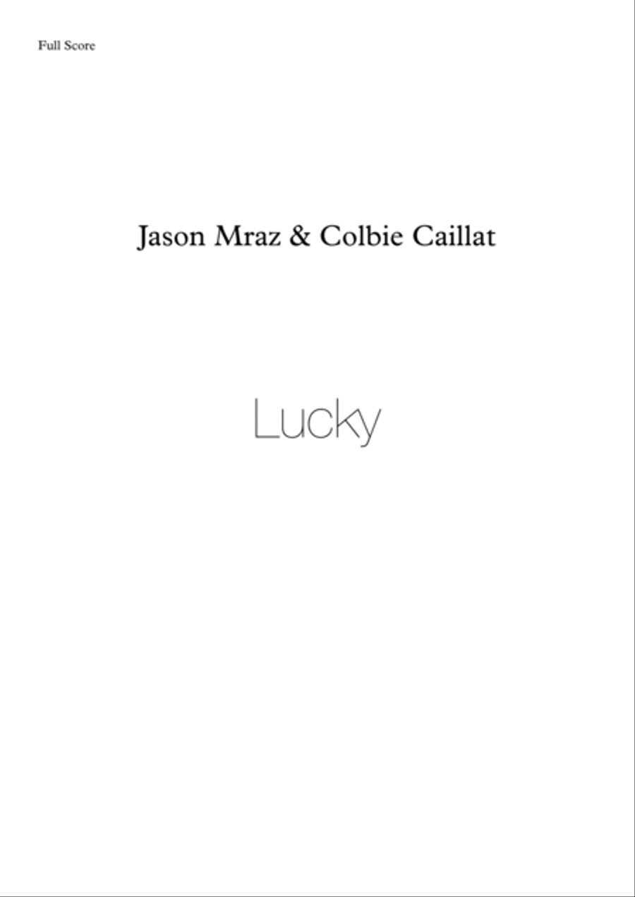 Lucky Small Ensemble scores gallery preview page 1