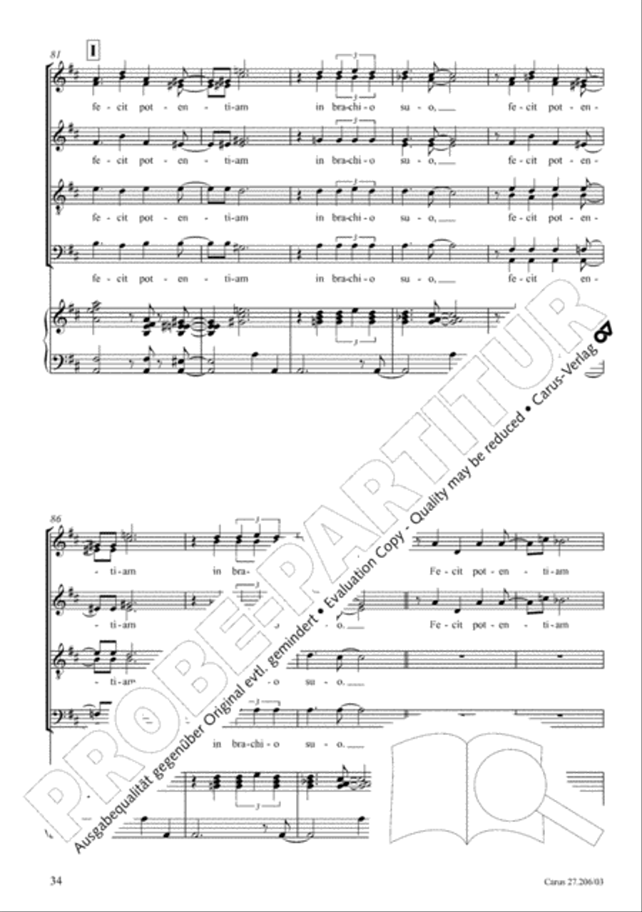 Magnificat Magnificat 4-Part scores gallery preview page 35