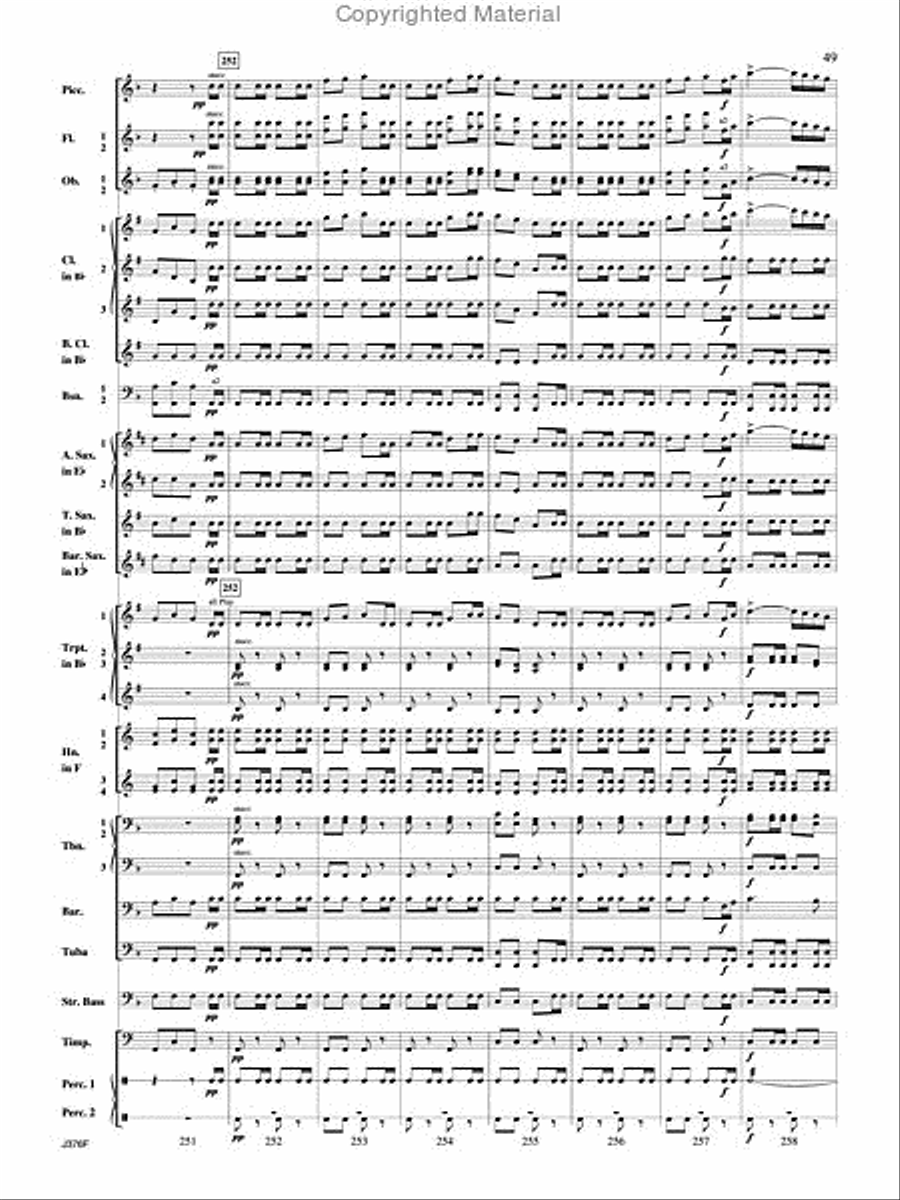 William Tell Overture Concert Band scores gallery preview page 50