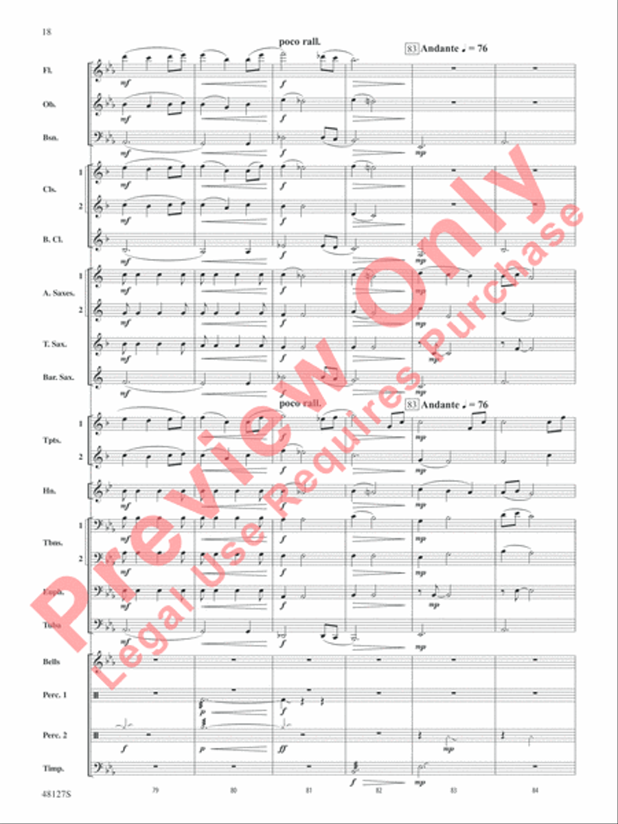 Lone Eagle Lone Eagle Concert Band scores gallery preview page 19
