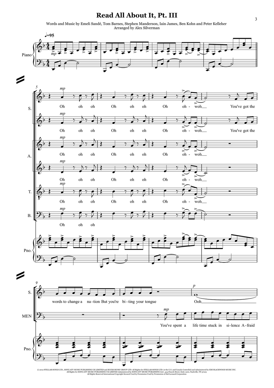Read All About It, Part III Divisi scores gallery preview page 2