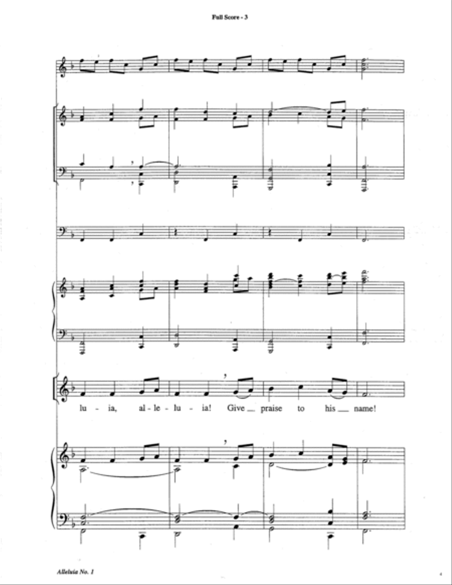 Alleluia No. 1 Alleluia No. 1 Choir scores gallery preview page 16