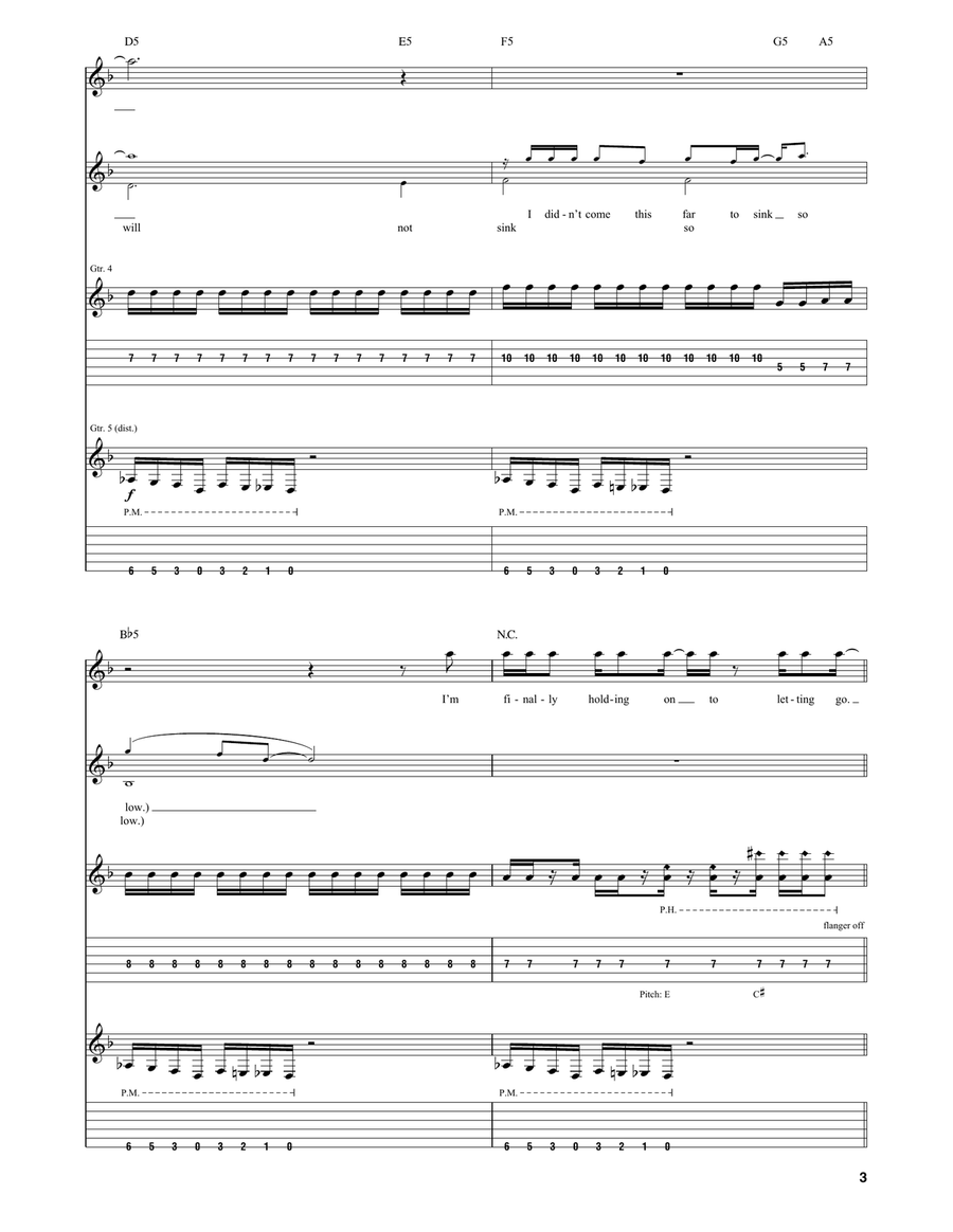 Unsainted Electric Guitar scores gallery preview page 3