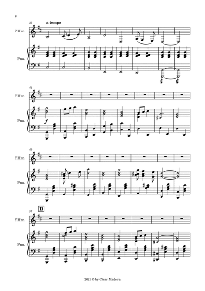 Pomp and Circumstance No.1 - French Horn and Piano (Full Score) image number null
