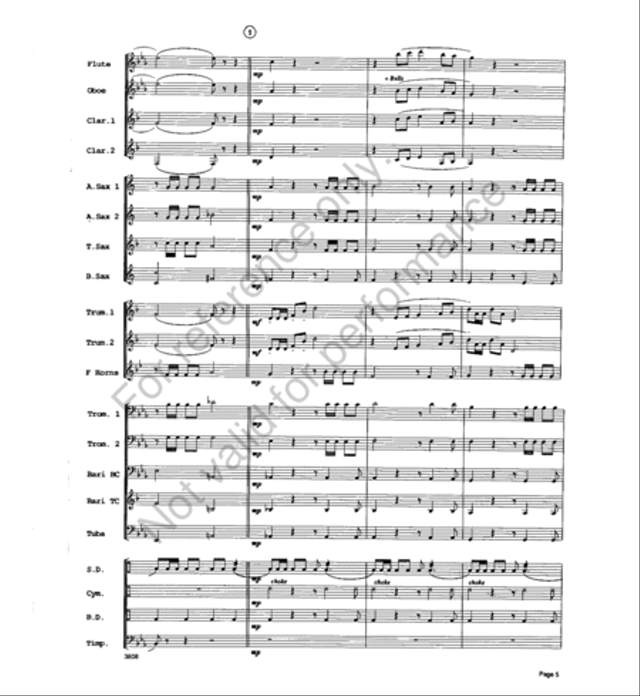 Trumpets a la King Concert Band scores gallery preview page 4