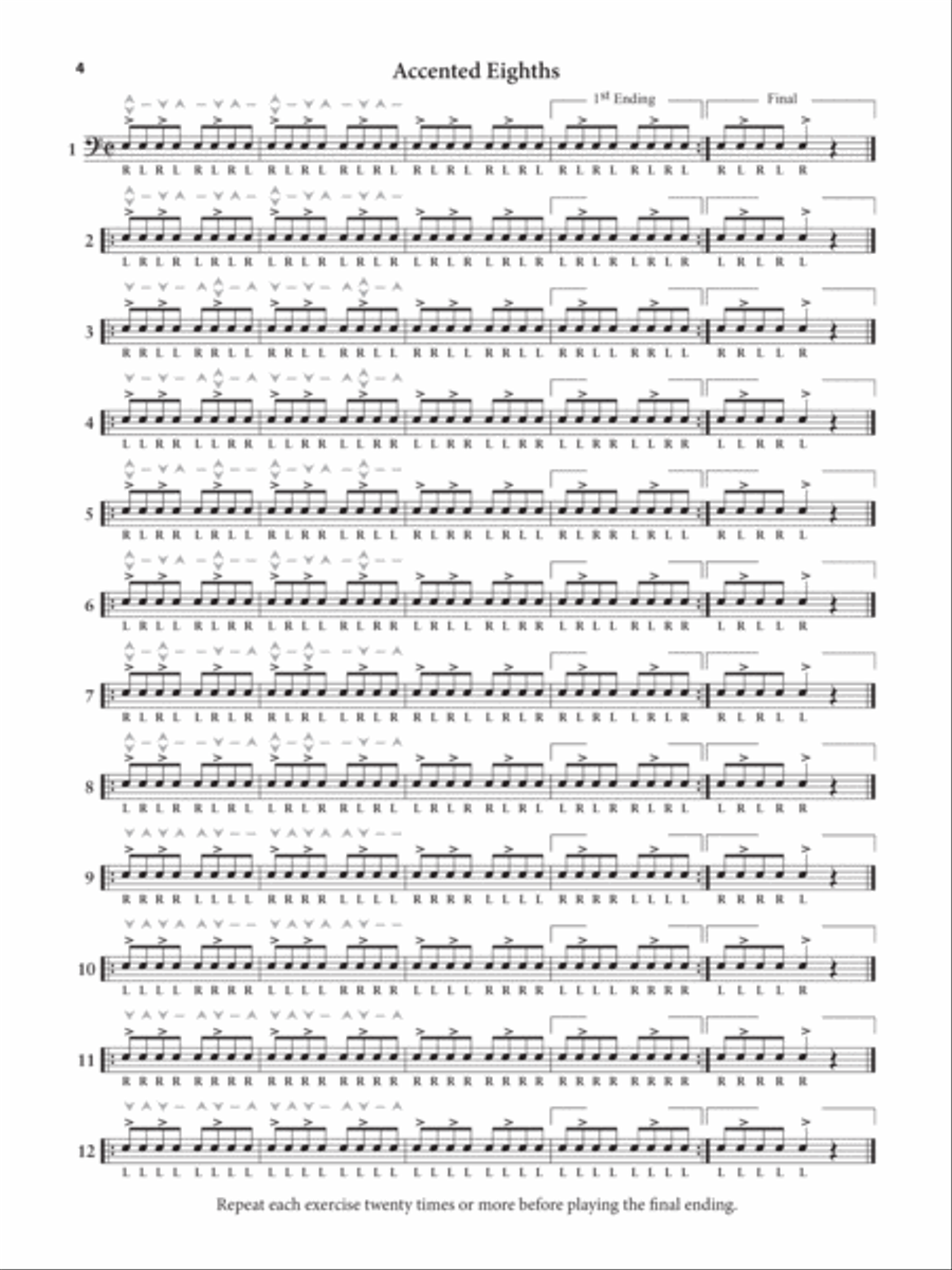 Accents and Rebounds Snare Drum scores gallery preview page 6