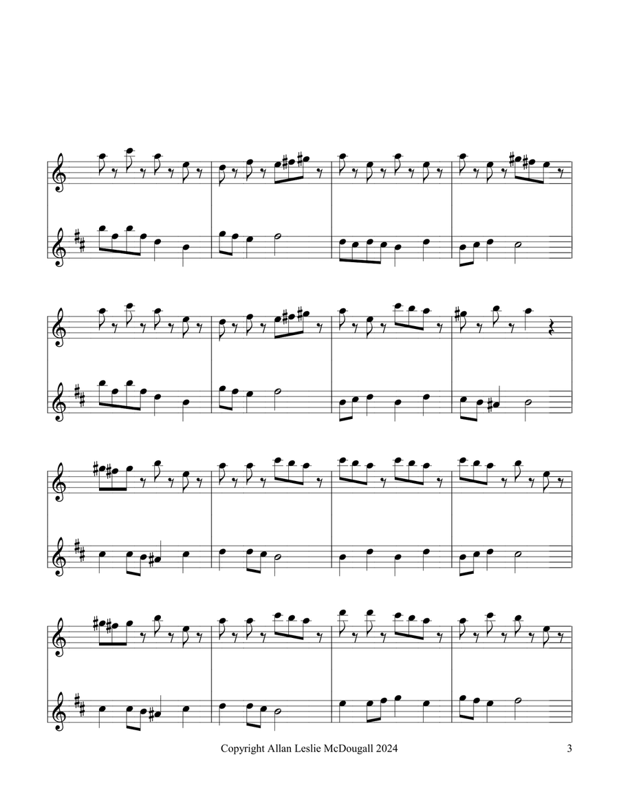 Four Personalities Woodwind Duet scores gallery preview page 3