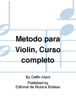 Book cover for Metodo para Violin, Curso completo