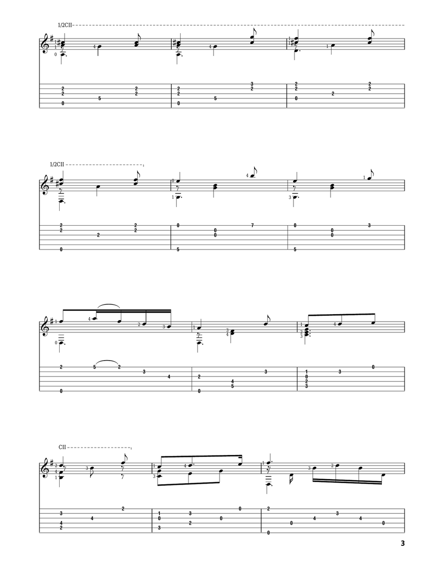 Italian Street Song Italian Street Song Acoustic Guitar scores gallery preview page 3