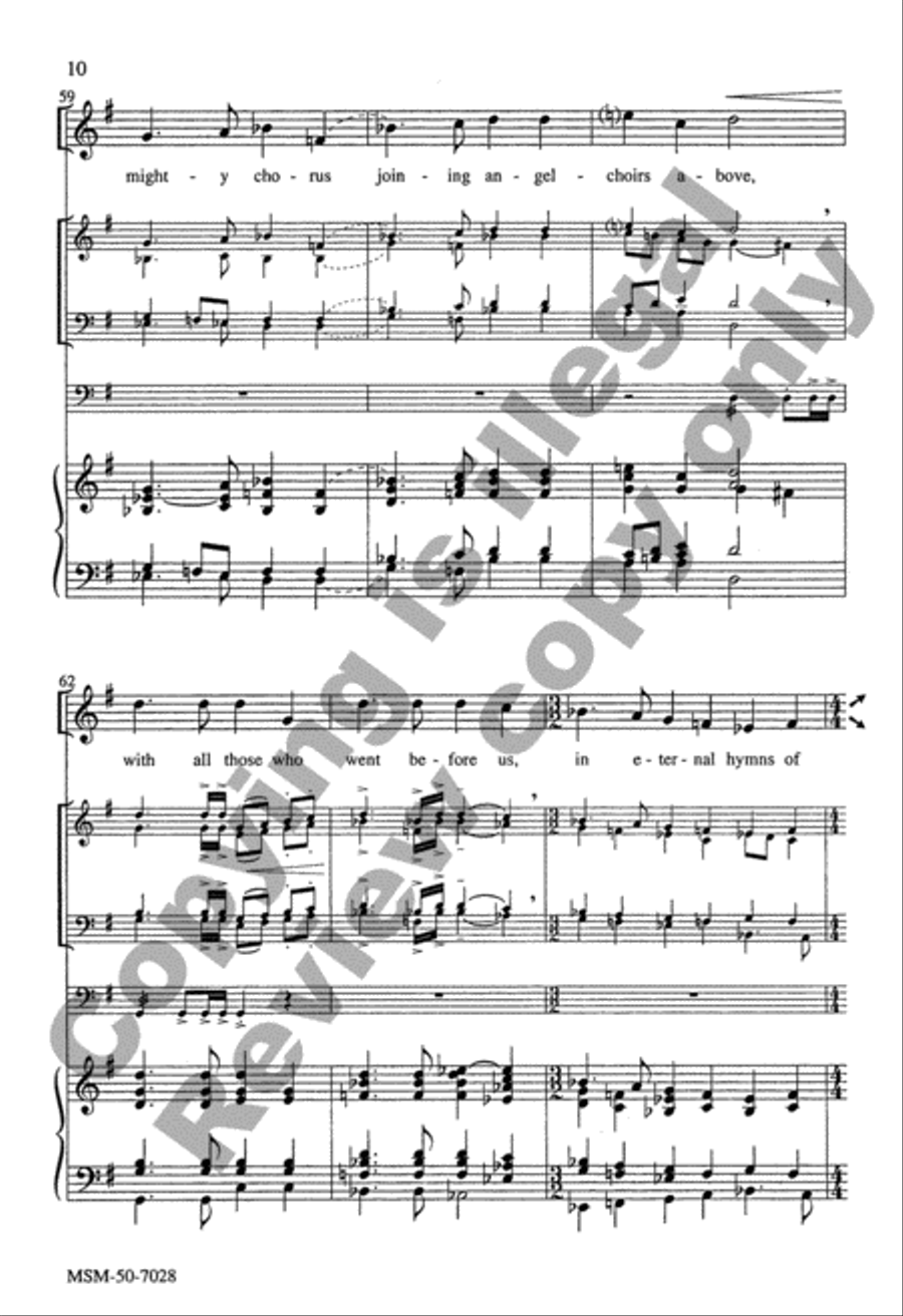 God of Grace and God of Laughter 4-Part scores gallery preview page 10