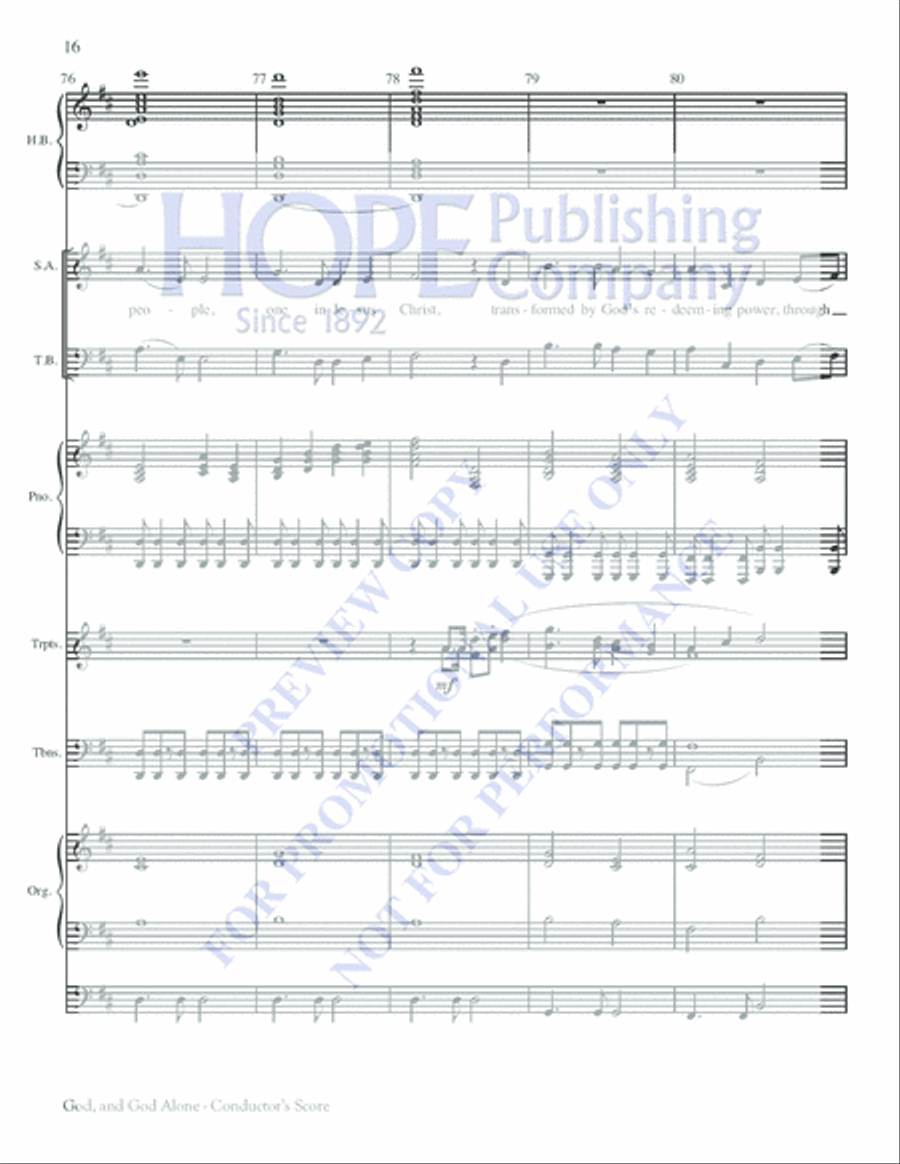 God, and God Alone Choir scores gallery preview page 16