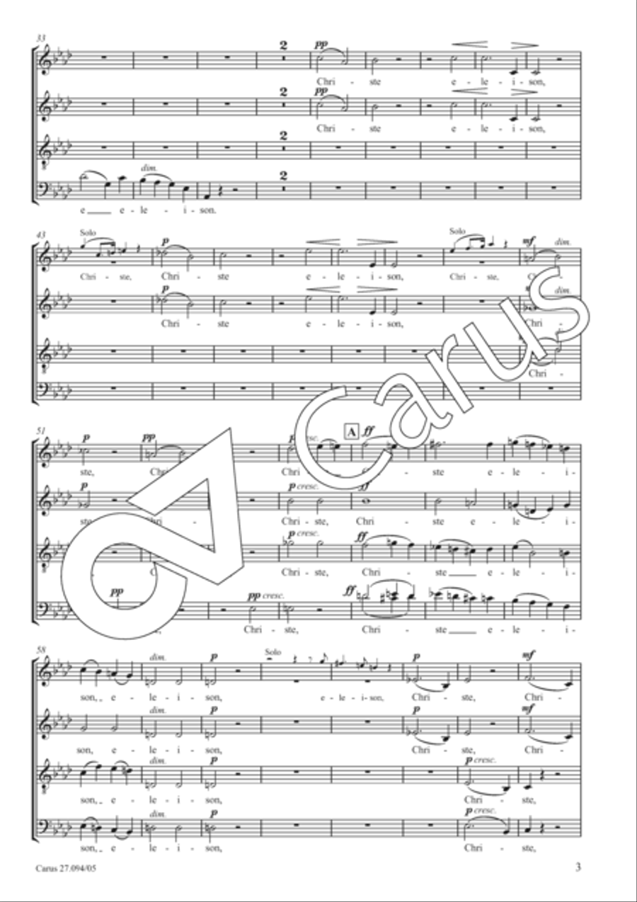 Mass in F minor SSAATTBB scores gallery preview page 4