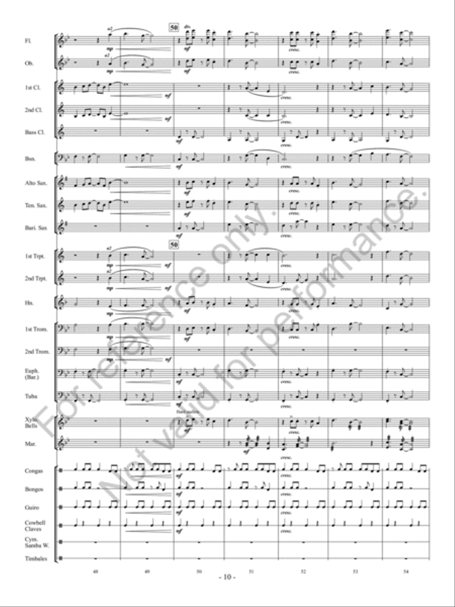 Calle Arriba! Calle Arriba! Concert Band scores gallery preview page 11